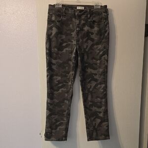 Maurices Gray Camo Ankle Jeans